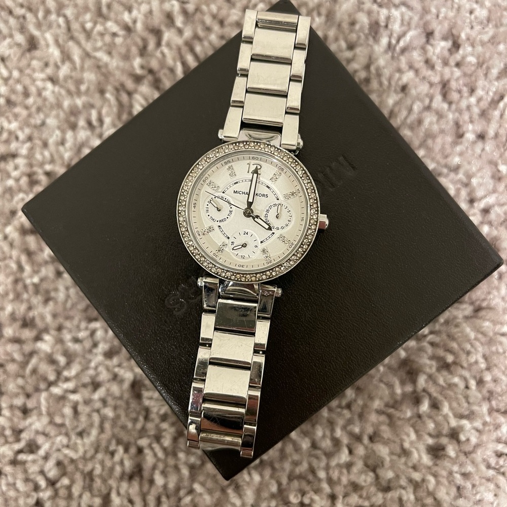 Michael Kors Mk5615 Parker Multi-Function Silver … - image 1